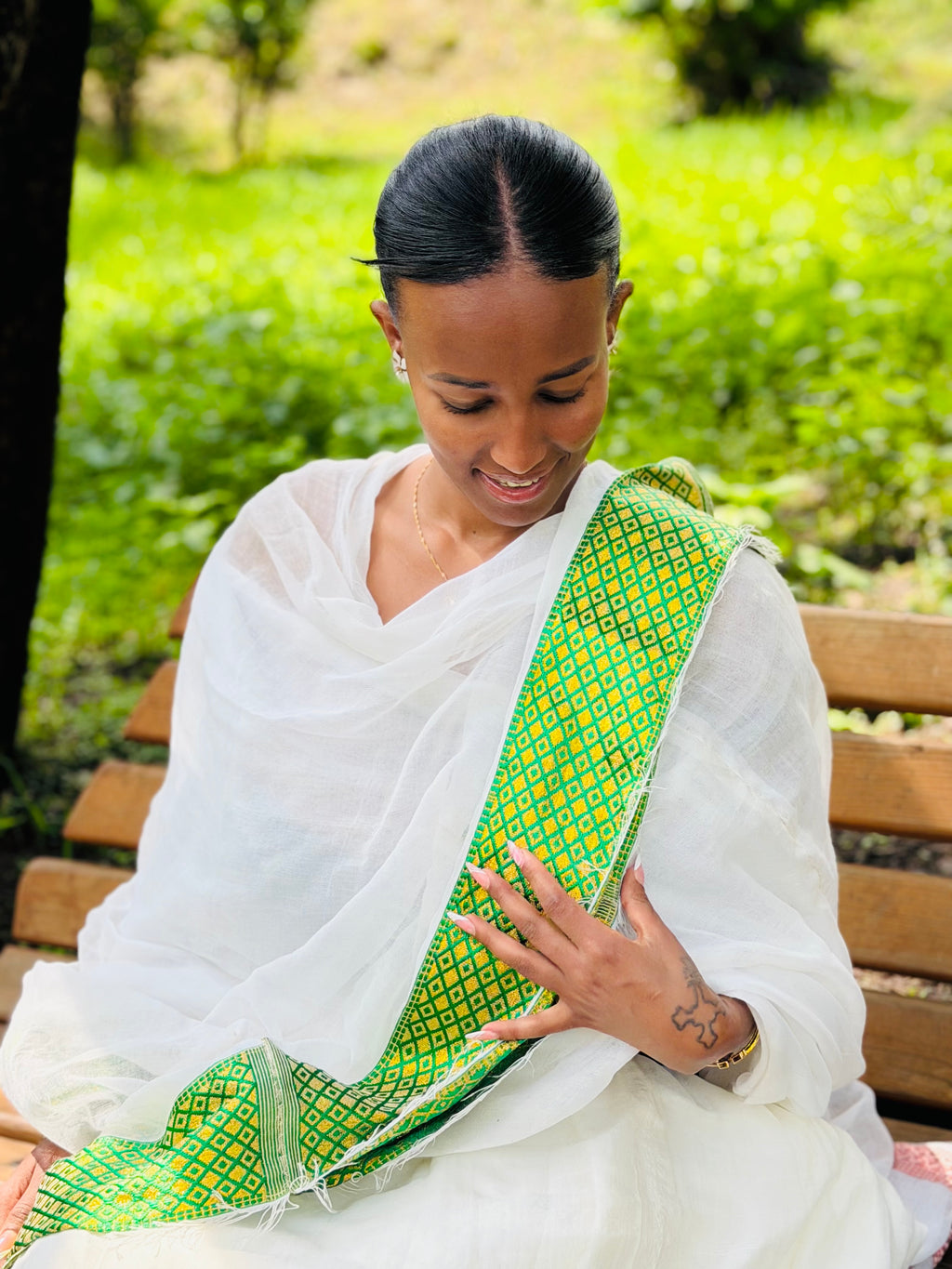 Ethiopia and Eritrean Netela scarf