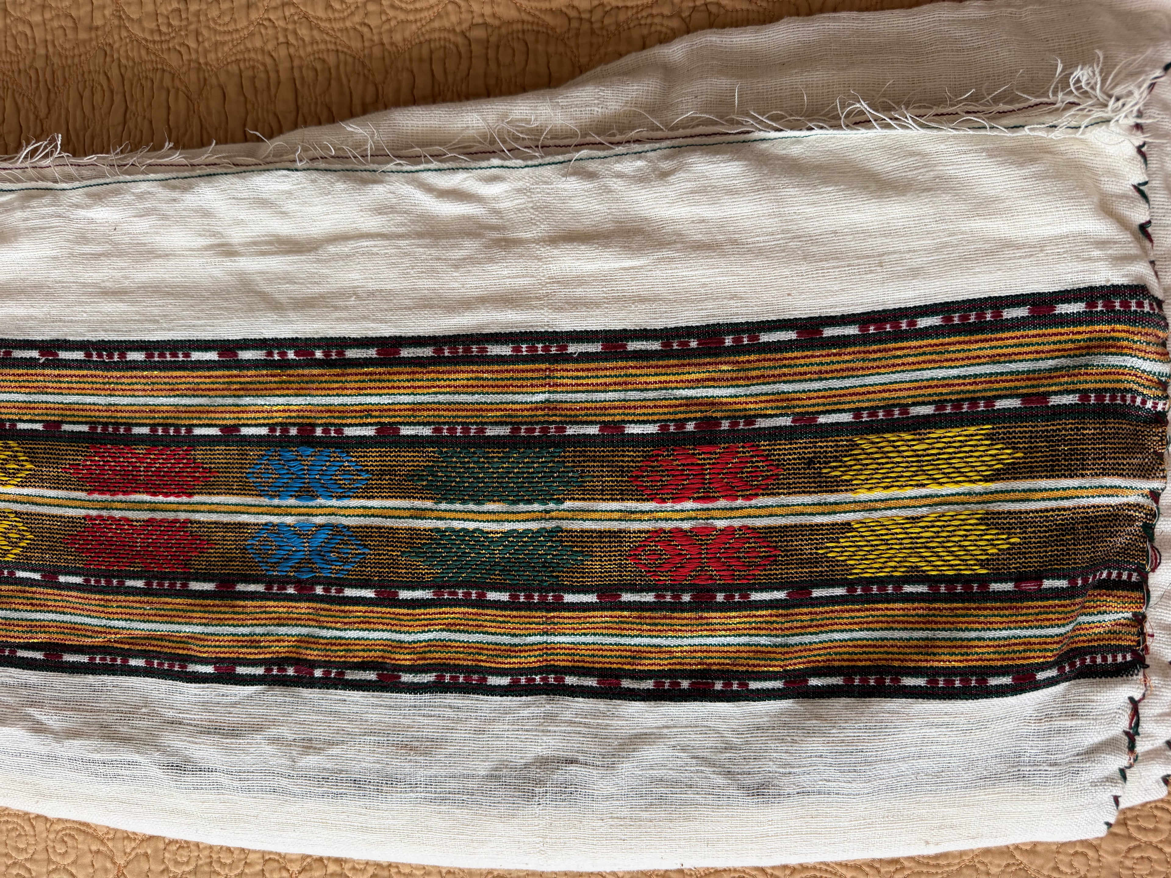 Ethiopian Wollo Biliko Gabi - ወሎ ብልኮ ጋቢ Traditional Cotton Blanket