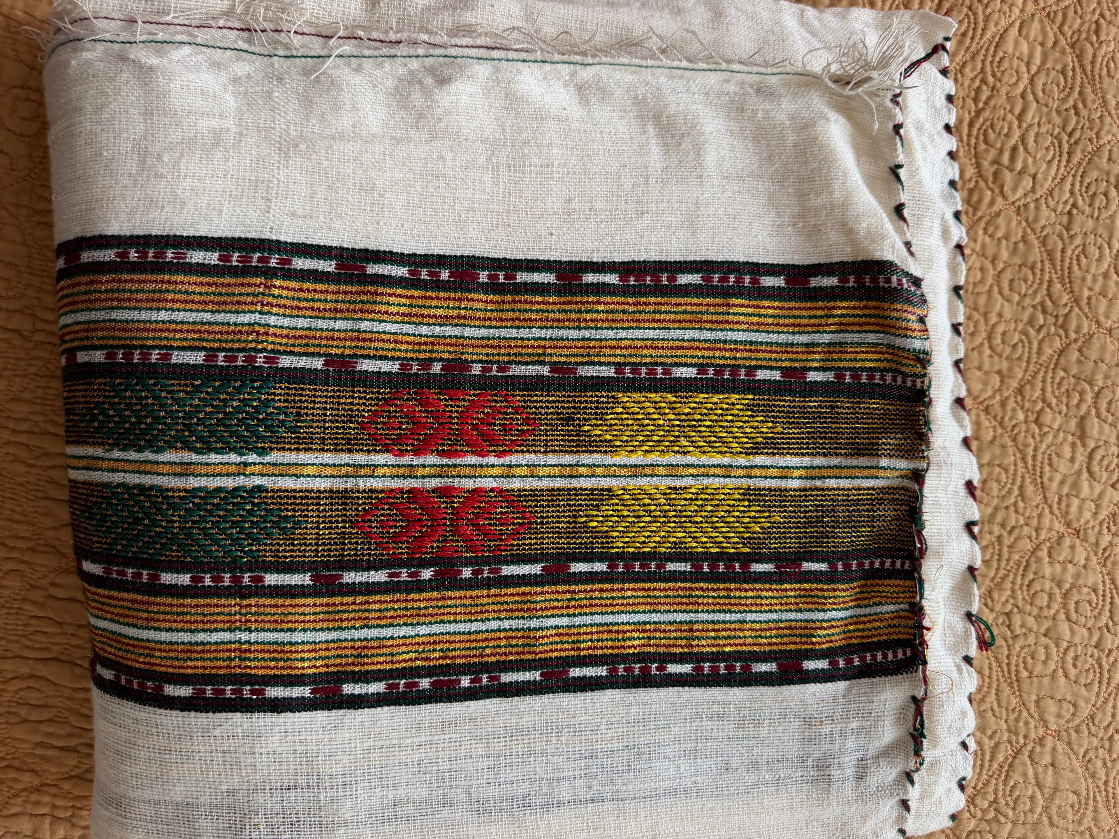 Ethiopian Wollo Biliko Gabi - ወሎ ብልኮ ጋቢ Traditional Cotton Blanket