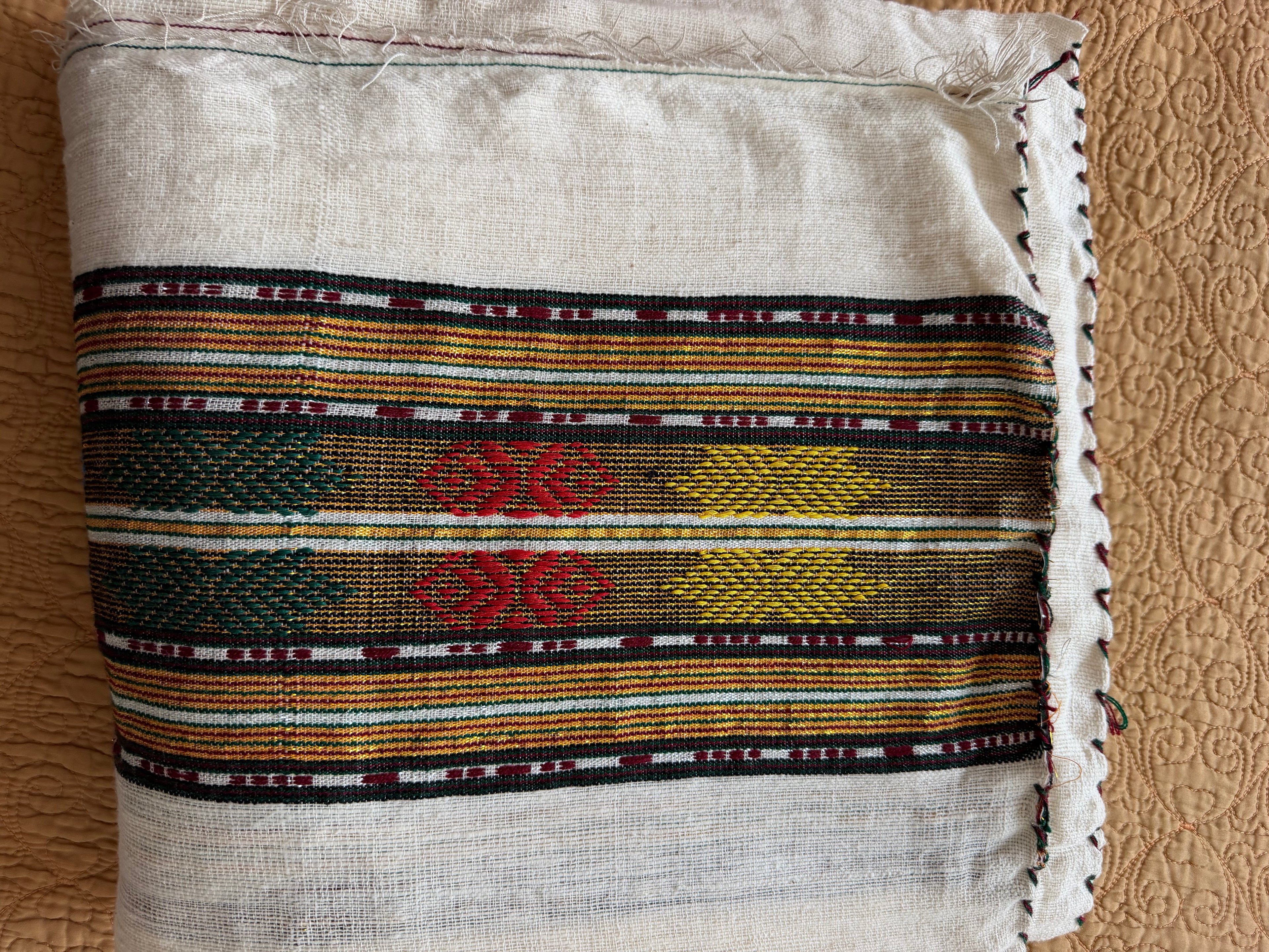 Ethiopian Wollo Biliko Gabi - ወሎ ብልኮ ጋቢ Traditional Cotton Blanket